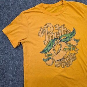 Phish Alpharetta Georgia 2023 Tour T-Shirt Yellow Peach Graphic Size Small